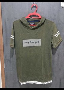 Olive Hodded Tshirt