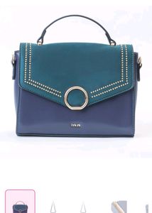 Iykyk Thick Strapped Navy Blue Bag