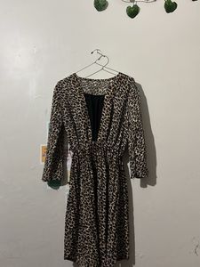 Leopard Print Mini Dress
