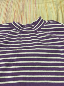 Striped Purple Tee