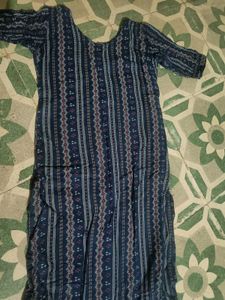 Striped Blue Kurta