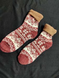 Winter Snowflake Socks