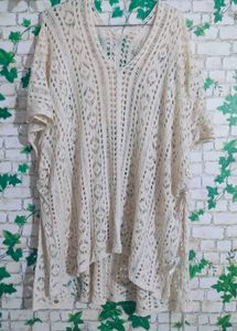 Cream Crochet Cover-Up