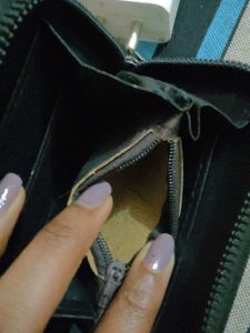 Geometric Black Wallet