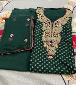 Partywear Suit Semi Stitch