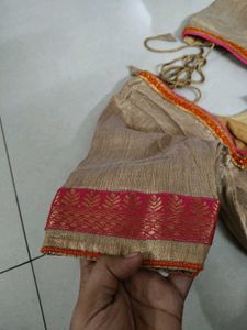 Saree With Desginer Blouse