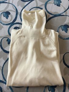 Cream Turtleneck Sweater