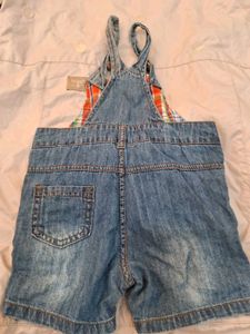 Dungarees with White Shirt