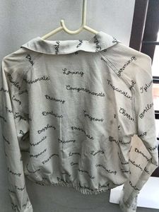 Crop White Shirt