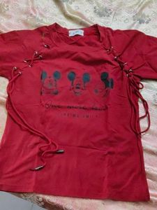 Red Mickey Tee
