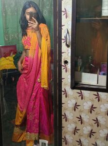 Pink & Yellow Lehenga Choli