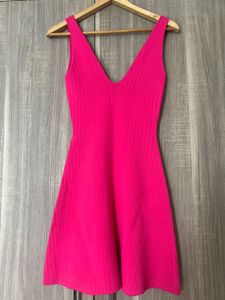 Hot Pink Zara Midi Dress