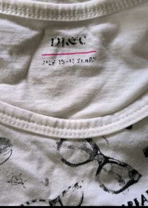 Printed White Tee