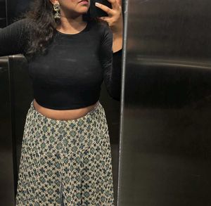 Combo Of Top Skirt And Jhumka