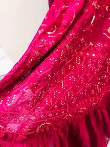 Maroon Embellished Dress