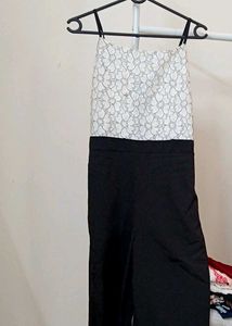 Chic Black & White Jumpsuit