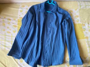 Full Sleeves Blue Shirt