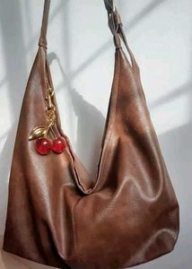 Brown totebag 🍂(Collage/Gym Bag)🤎