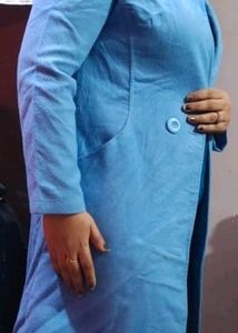 Ice Blue Over Coat 🧥