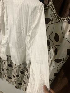 ZUDIO WOMEN'S WHITE POPLIN SHIRT