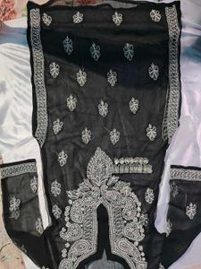 Black Embroidered Tunic Top