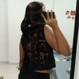 Black Lace Top