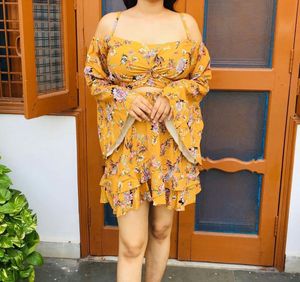 Co-ord Set Of Top And Skirt