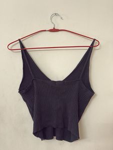 Striped Knit Top with Flower Detail