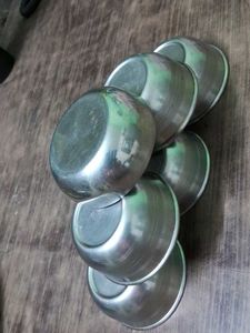 Set of 6 Stainless Steel Bowls