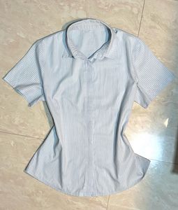 Button Down Fitted Top