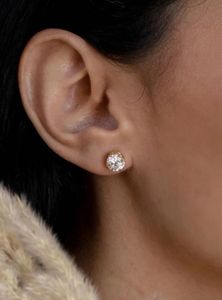 Classic Round Stud Earrings