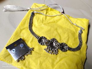 Oxidized Silver Necklace &amp; Earring Set😍😍