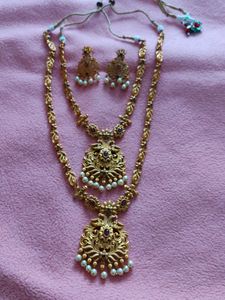 South Indian Temple Jewellery Set..
