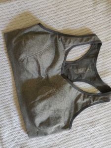 Comfortable Grey Sports Bra