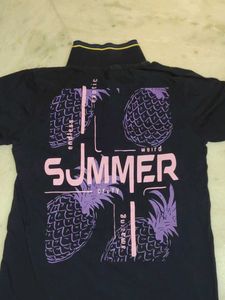 Navy Blue Polo T-Shirt