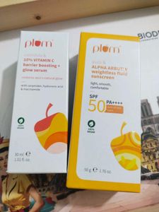 Plum Vitamin C Serum & Sunscreen