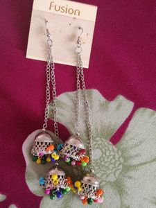 Fusion Jhumka Earrings