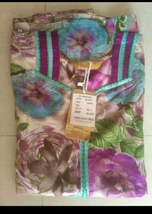 Brand New Mal Cotton Zipper Nighty