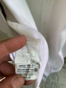 CK White Striped Formal Shirt