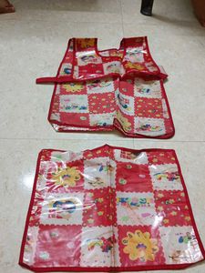 Kids&#39; Arts &amp; Crafts Apron + Floor Mat