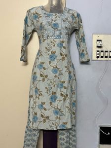 Floral Print Kurti Set