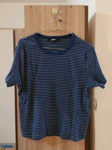 Striped Navy Blue T-Shirt