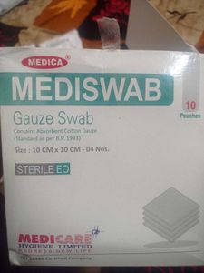 Sterile Gauze Swab 10 Pouch For Dressing