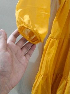 Yellow Tiered Dress