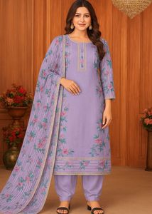 Cotton Suit With Dupatta