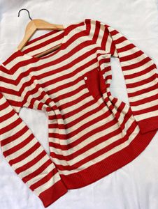 Pinterest Crochet Red Pullover A