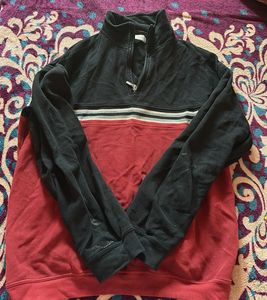 Striped Quarter-Zip Pullover