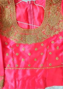 Magenta Bridal Lehenga Set With Dupatta