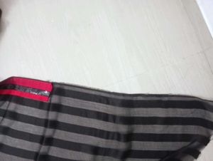 New Black &amp; Rama Georgette Saree