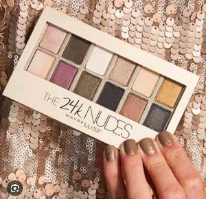 Maybelline 24K Nudes Palette &amp; Her orange Eyeshado